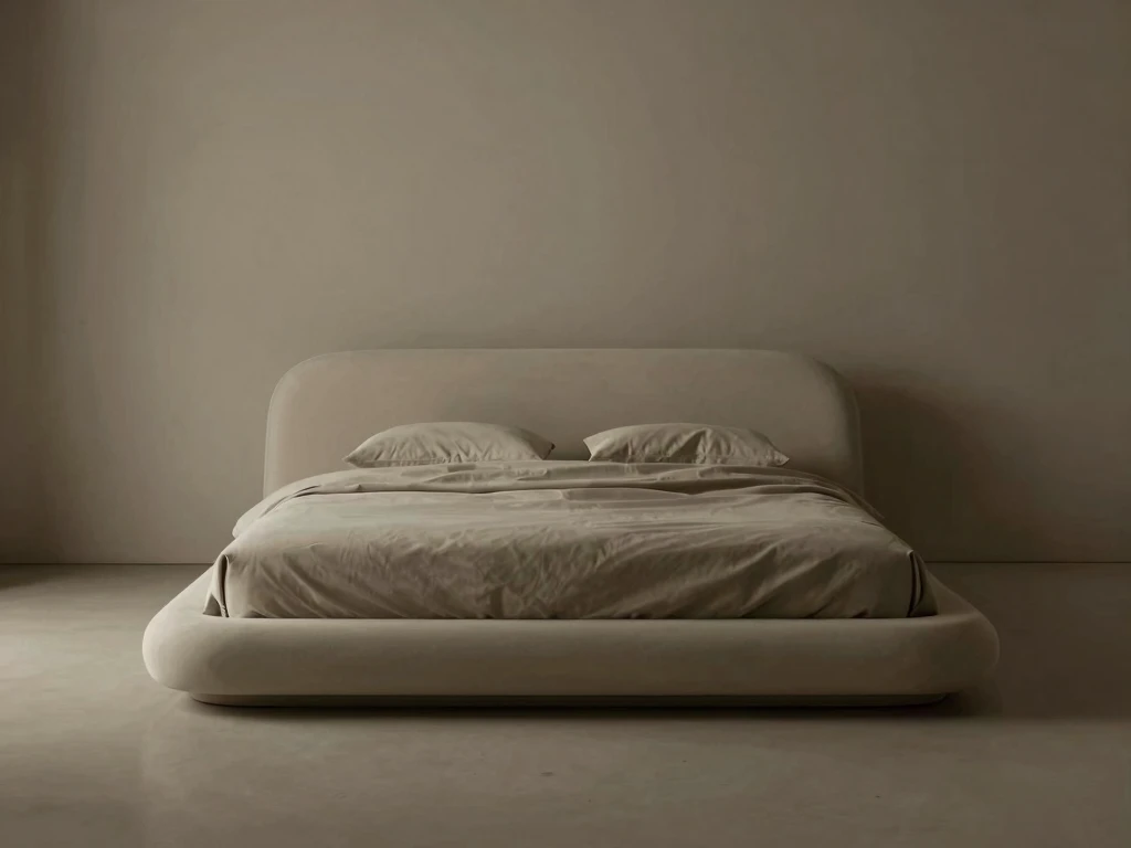 Abstrakt roligt rum med bløde former